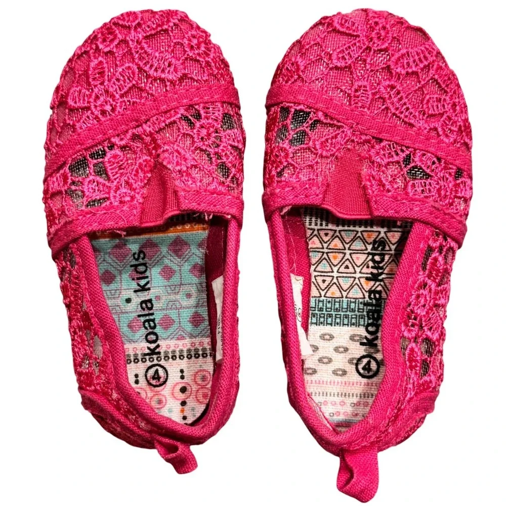 Baby / Toddler Shoes Set of 2 - Koala Kids Pink‎ Lace Shoes & Glitter Flip Flops